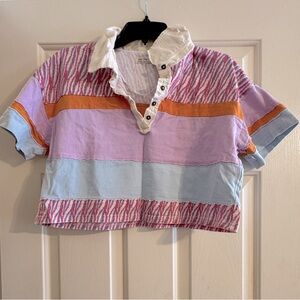 Free People Colorful Shirt size XS